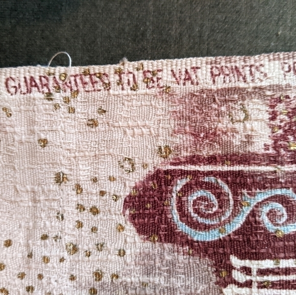 PAIR of Vintage 1950s Bark Cloth Curtains - Picture 6 of 7